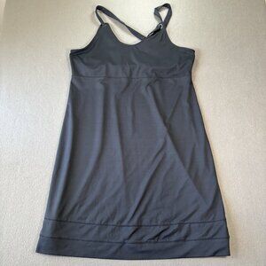 Merrell Opti-Wick UPF 50+ Dress‎ Black Summer Activewear Tennis Sz XL Crisscross